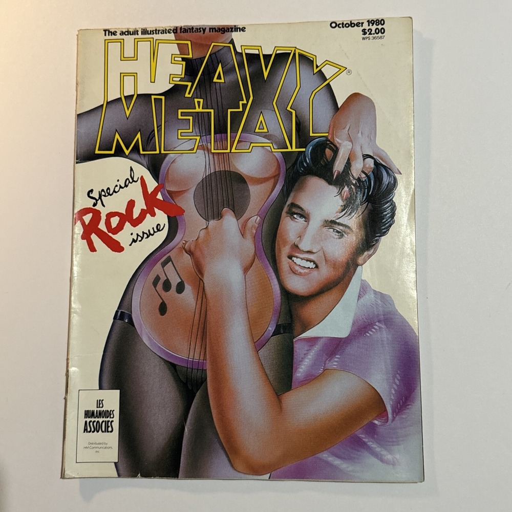 HEAVY METAL October 1980, Elvis, Great Condition.